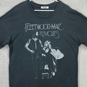 Daydreamer Mens T-Shirt XL Dark Gray Fleetwood Mac Rumours Tee Crewneck Casual